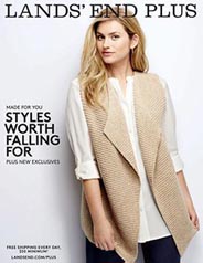 American Plus Size Catalog Lands' End. Fall 2015