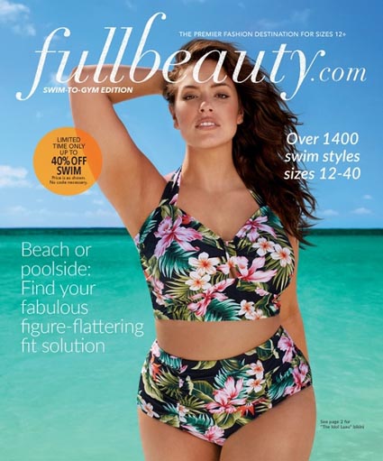 Plus Size Catalogue of Bathing Suits by American Brand FullBeauty, Summer 2016