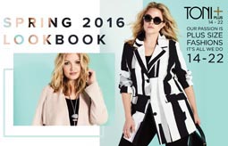 Plus Size Lookbook by Canadian Brand Toni Plus, Spring 2016