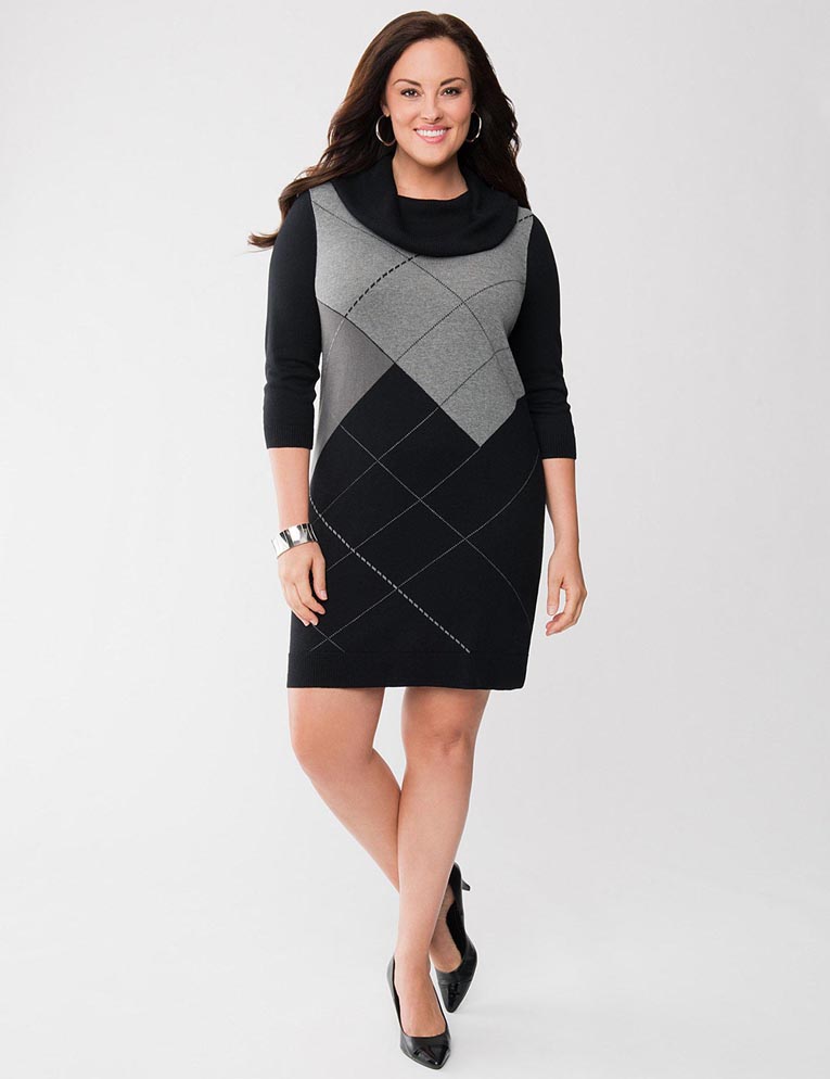 to your attention a collection of dresses of the plus size Lane Bryant ...