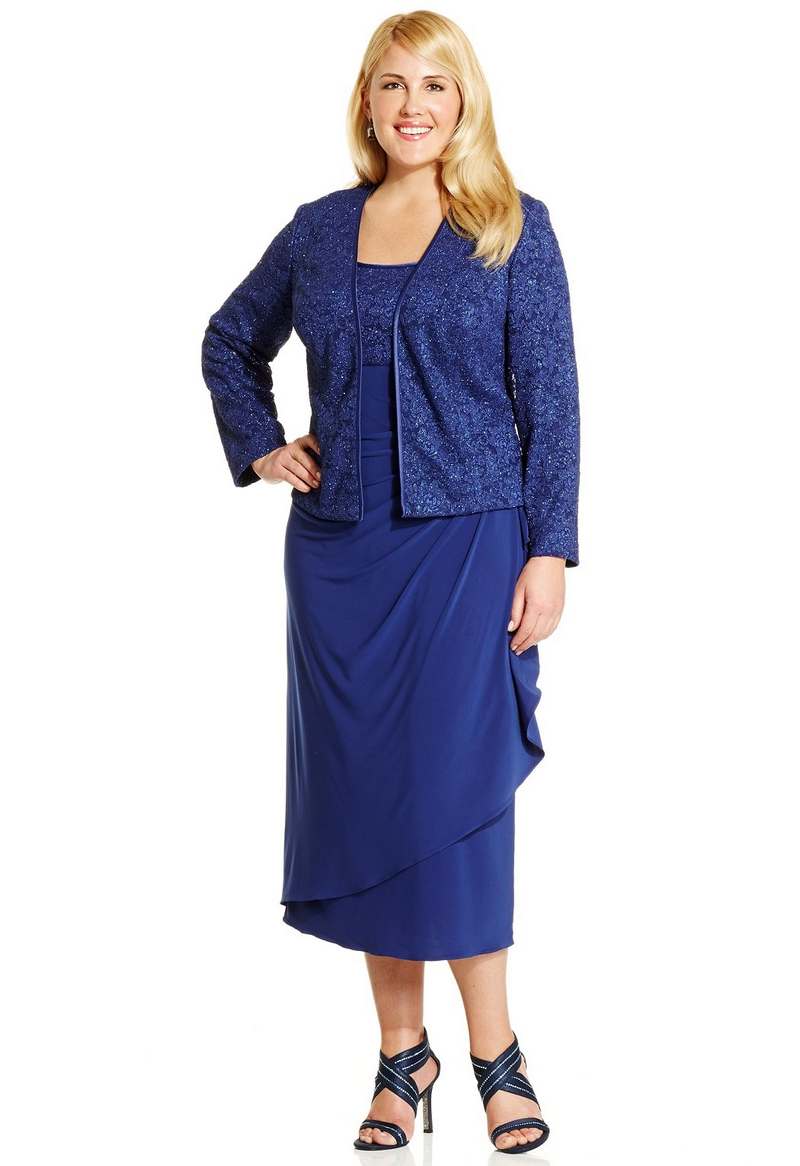 Alex Evenings Plus Size Dresses and Jackets. Spring-Summer, 2015