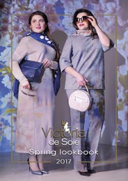 Plus Size lookbook by Donetsk Brand Victoria de Soie, Spring 2017