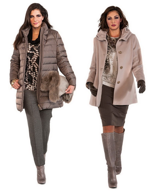 Women's Plus Size Jackets & Coats by Italian Brand Luisa Viola. Winter 2015