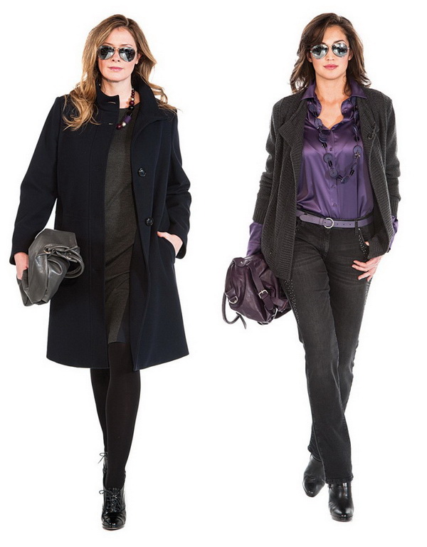 Women's Plus Size Jackets & Coats by Italian Brand Luisa Viola. Winter 2015